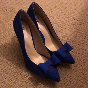 Royal blue shoes